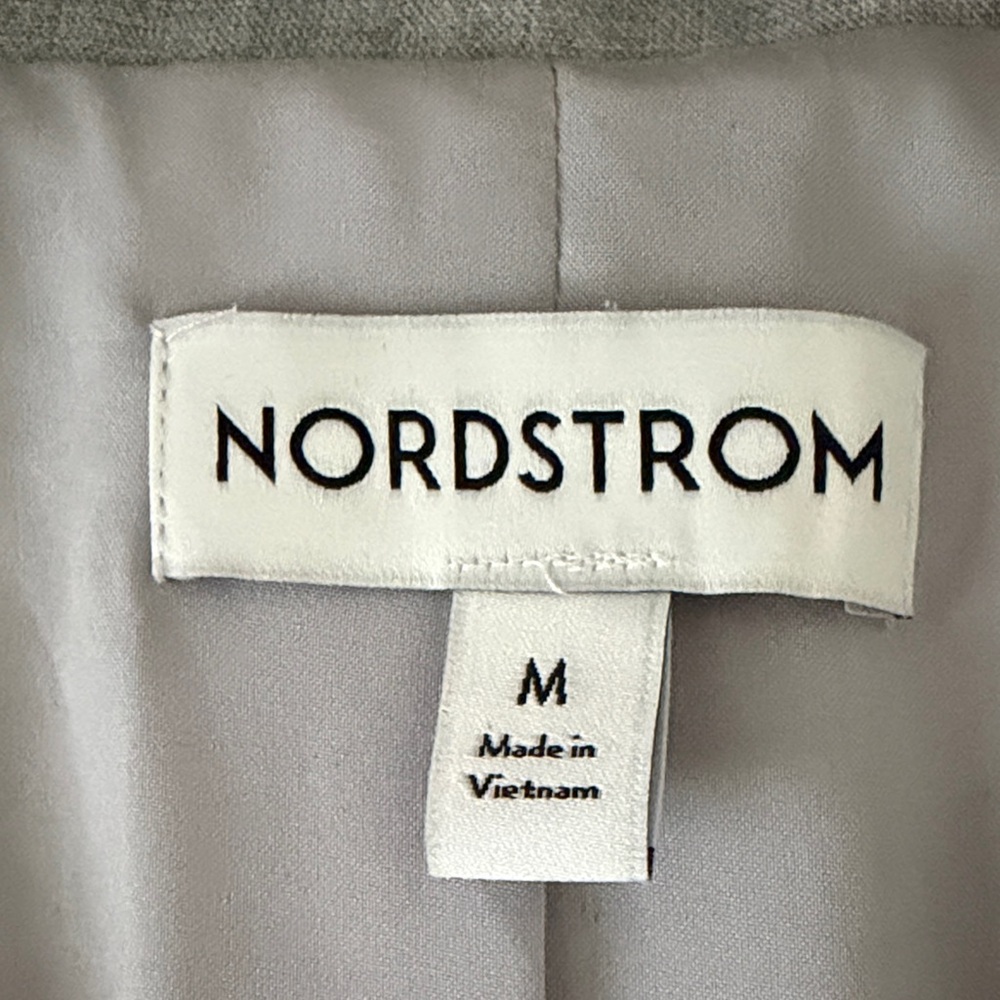 Nordstrom Light Charcoal Double-Breasted Blazer - Picture 3 of 5
